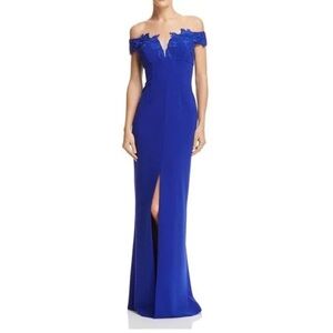 Aidan Mattox Off The Shoulder Gown Dress